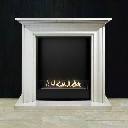 Биокамин в мраморном портале Firezo Magica