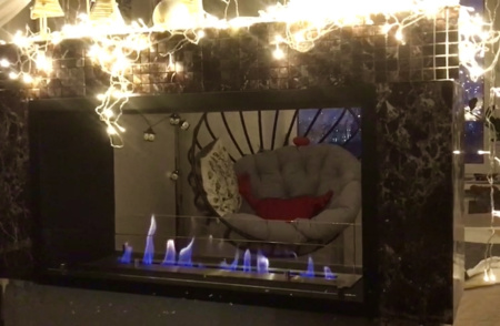 Сквозной Биокамин Firezo Finestra 1600